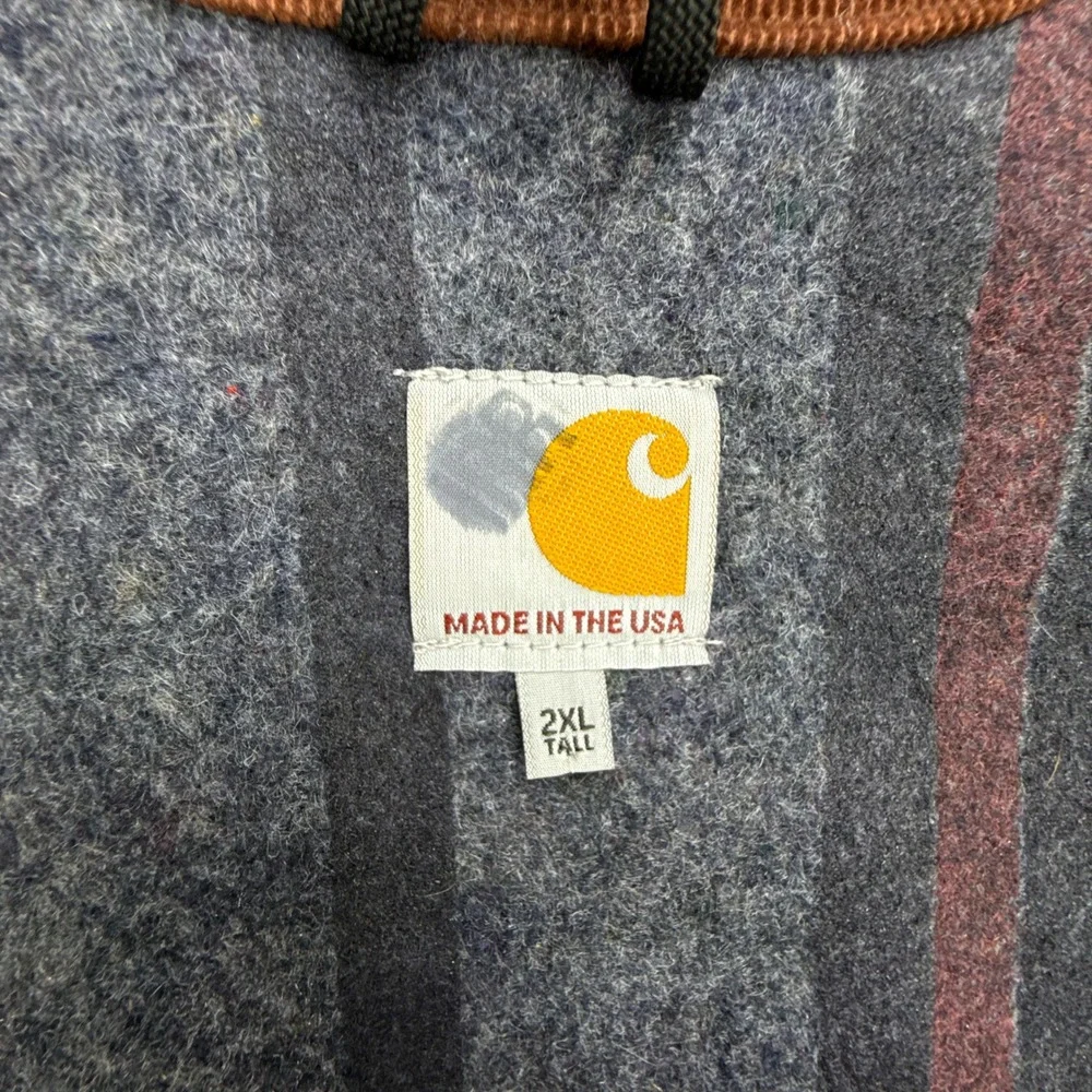 Carhartt Detroit Jacket Blanket Lined Mens 2XL Tall XXL J001 BRN Brown NWOT Firm